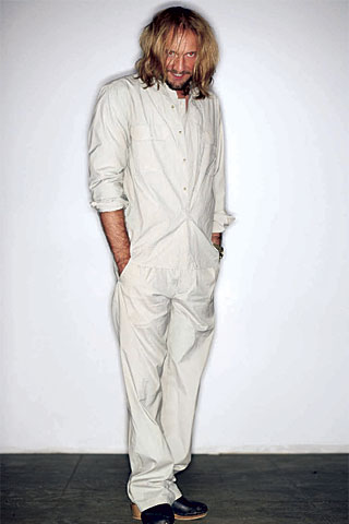 relaxed white cotton shirt and pants
