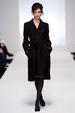 brown tweed tailored coat
