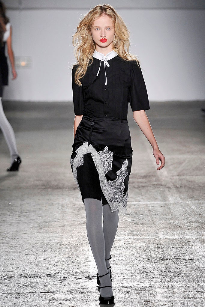 black silk collared mini dress