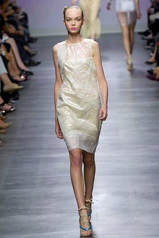 ivory silk sleeveless dress