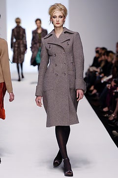 gray wool structured coat