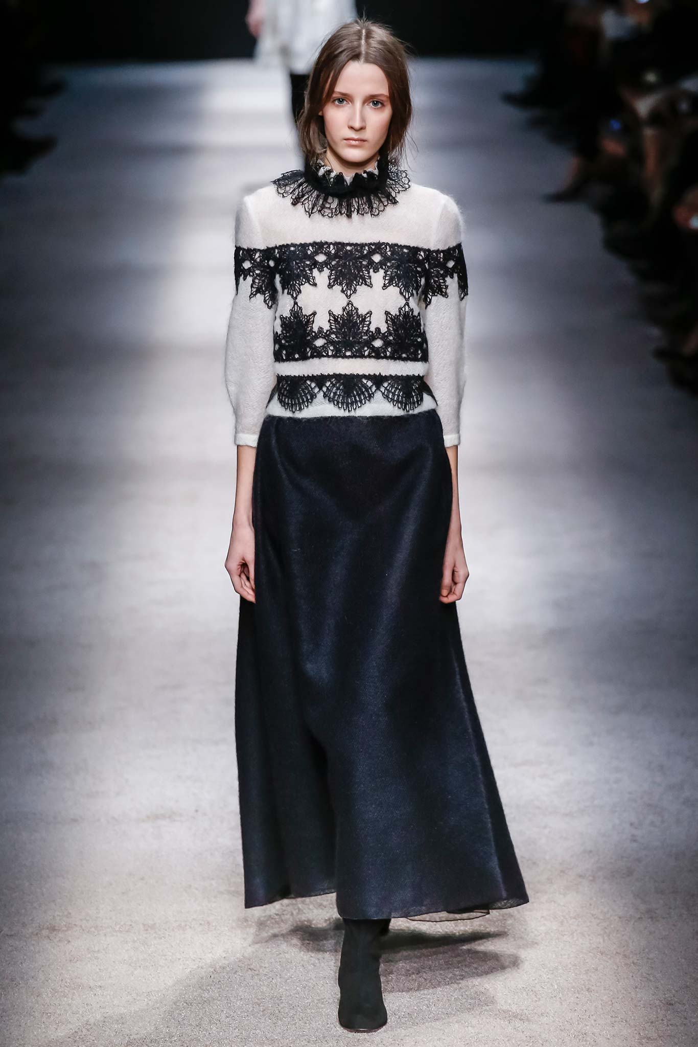 black and white embroidered maxi dress