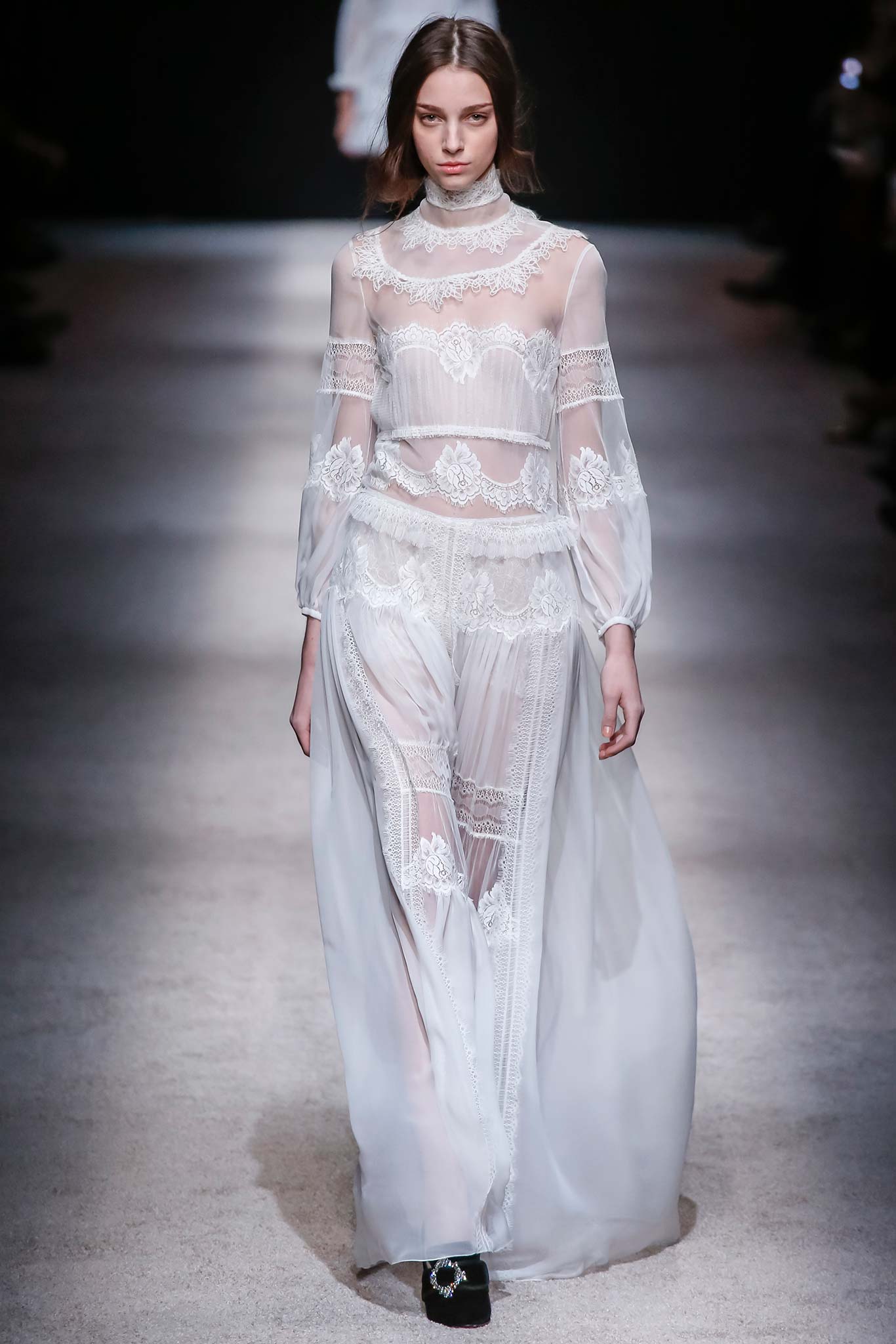 white sheer embroidered maxi dress
