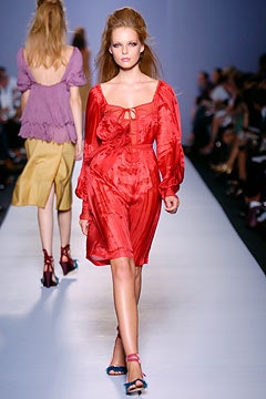 fitted red silk mini dress