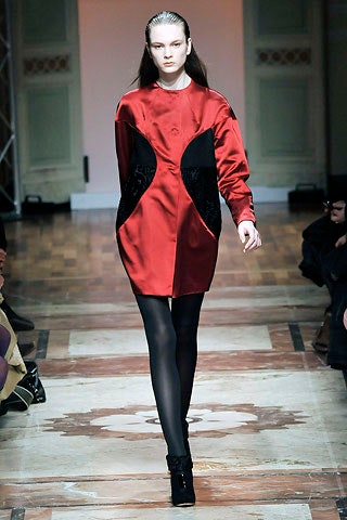 red silk fitted mini dress