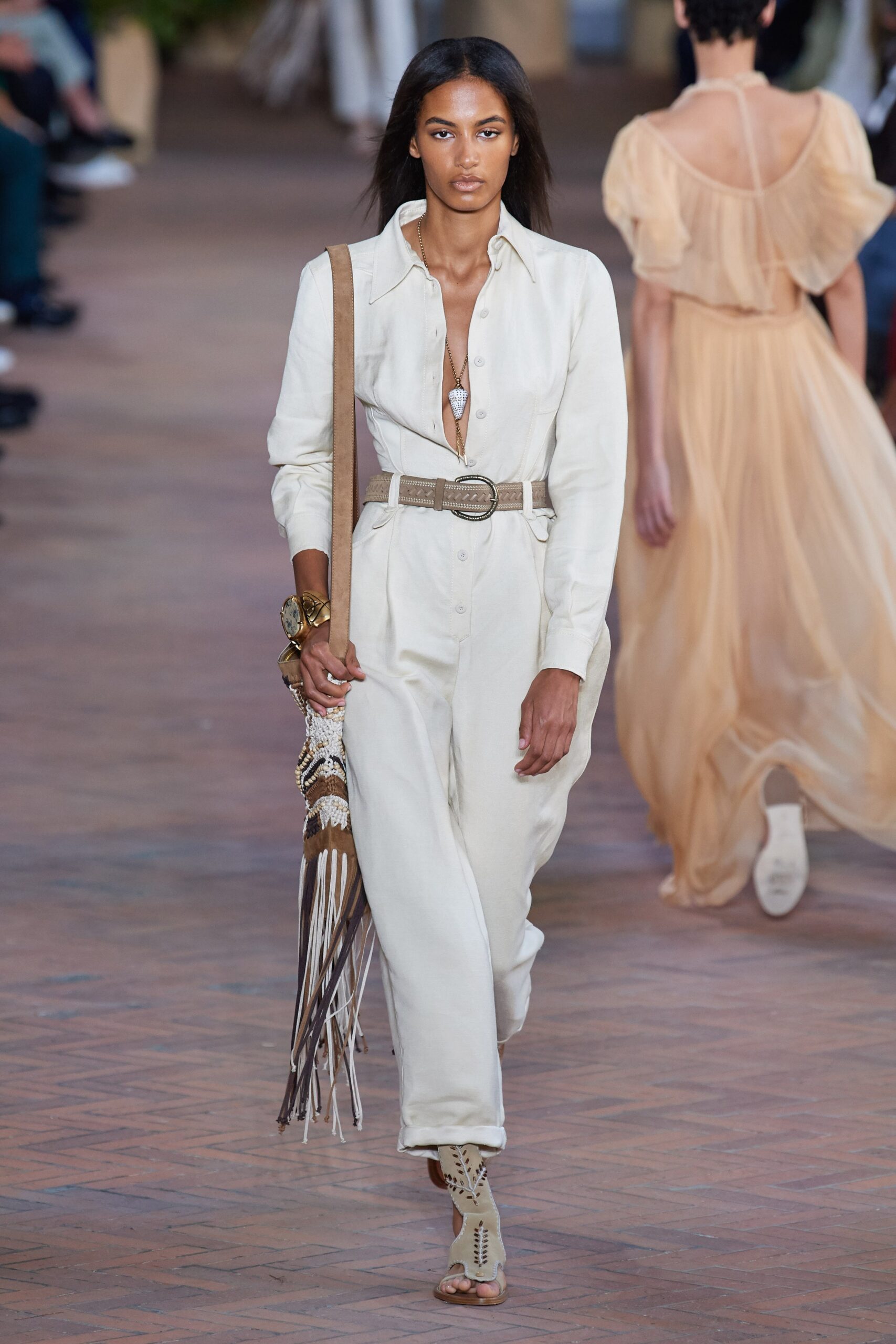 white fitted cotton jumpsuit