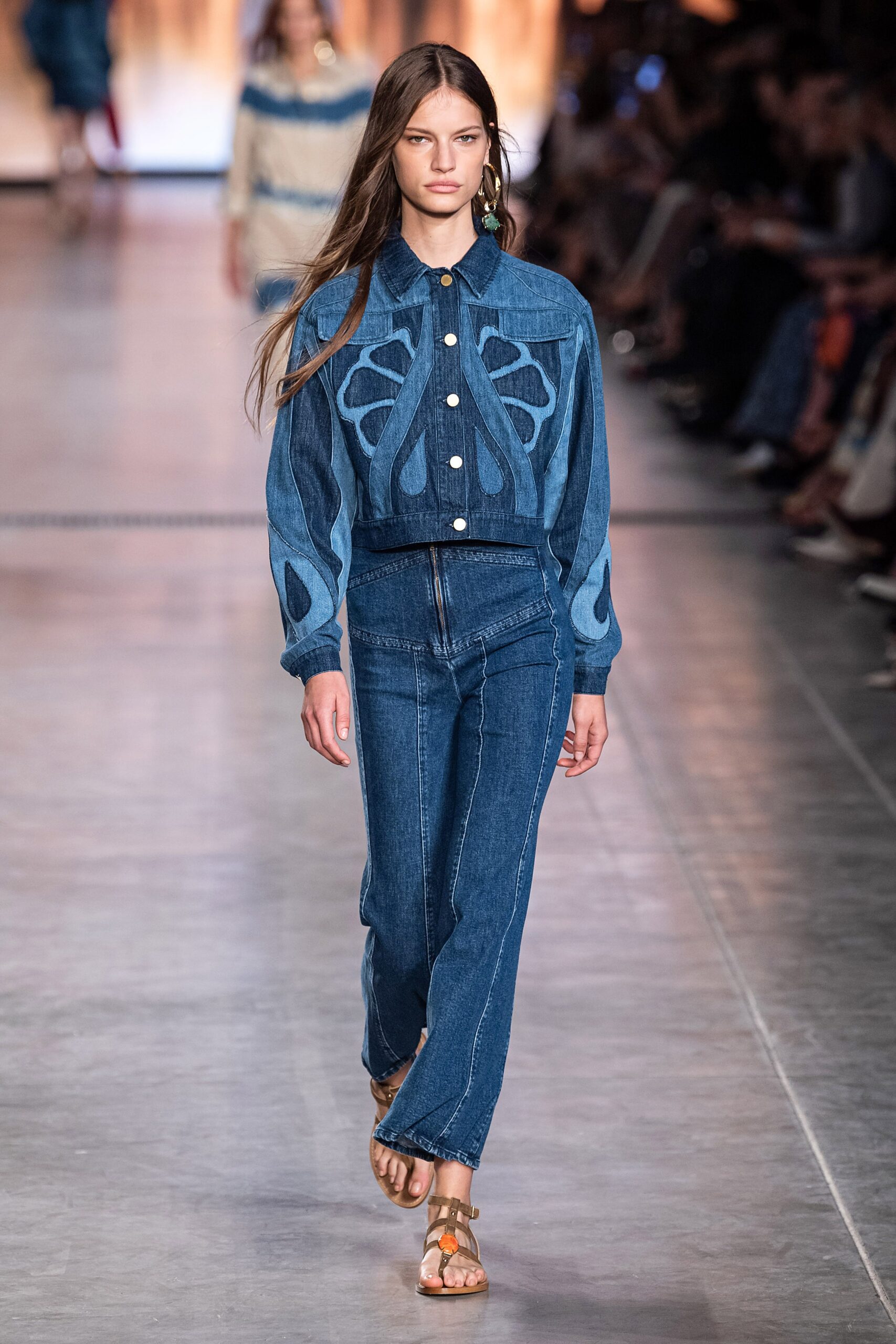 blue denim shirt and pants