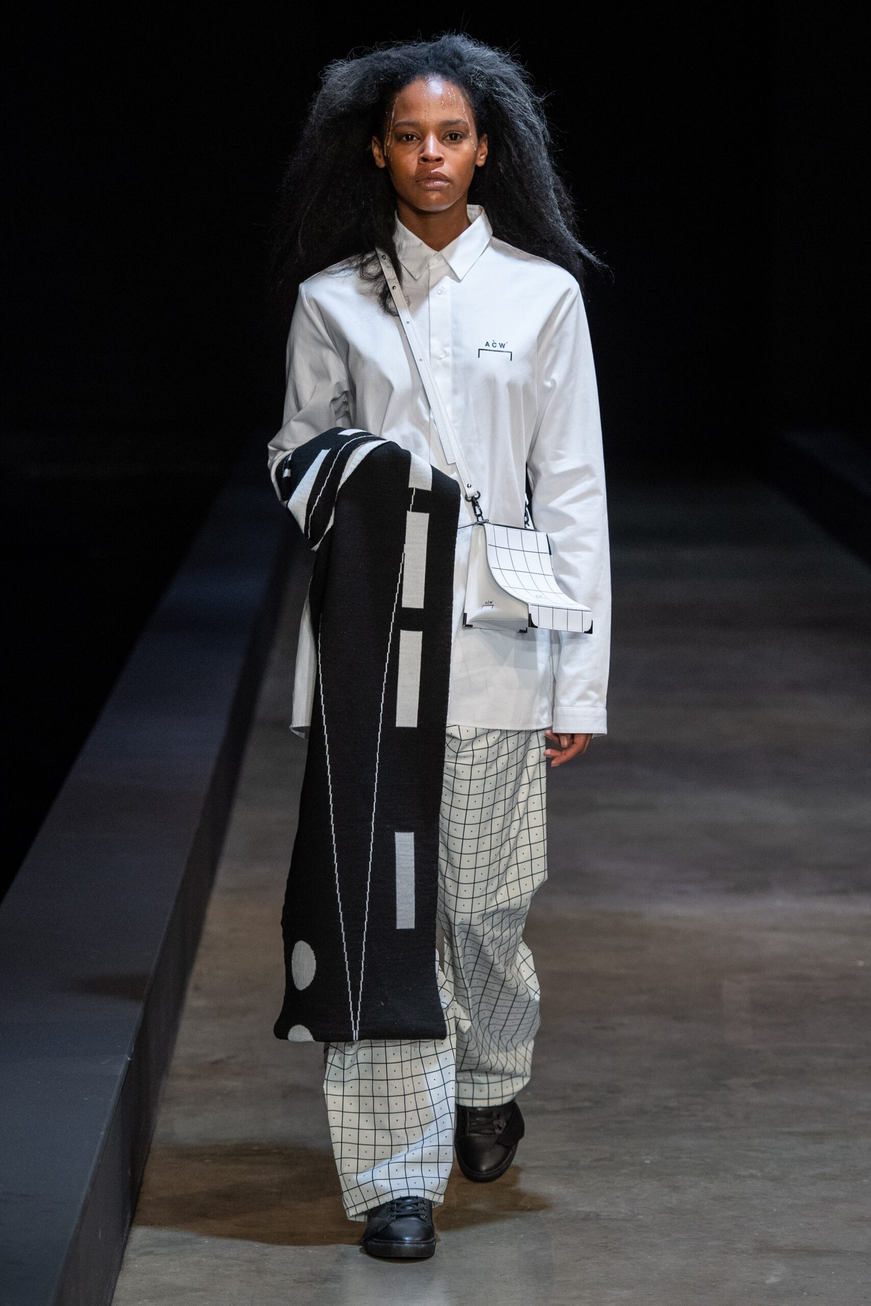 white relaxed shirt and pants