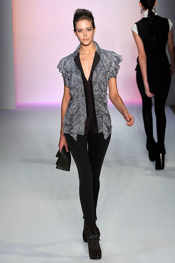 gray silk short-sleeve v-neck fitted ruffled top