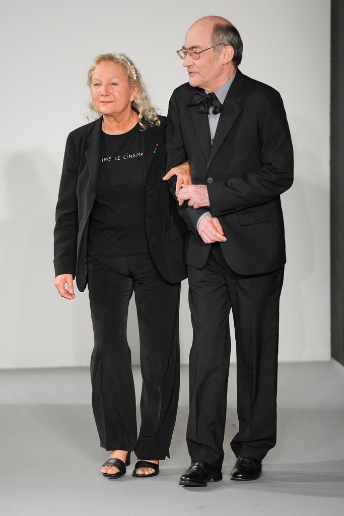 black tailored blazer and fitted pants