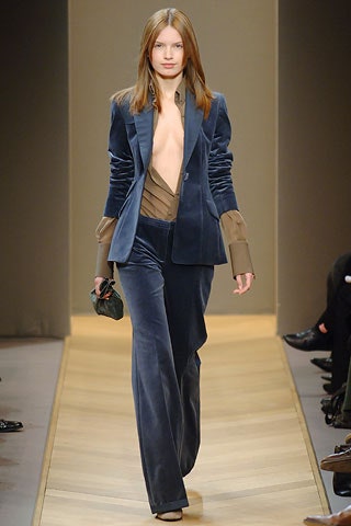 blue velvet tailored suit