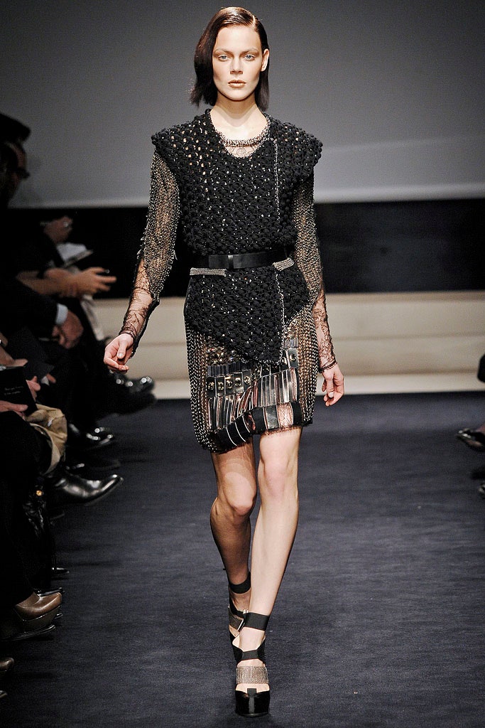 black beaded mini dress