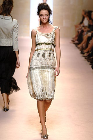 beige gold pleated midi dress
