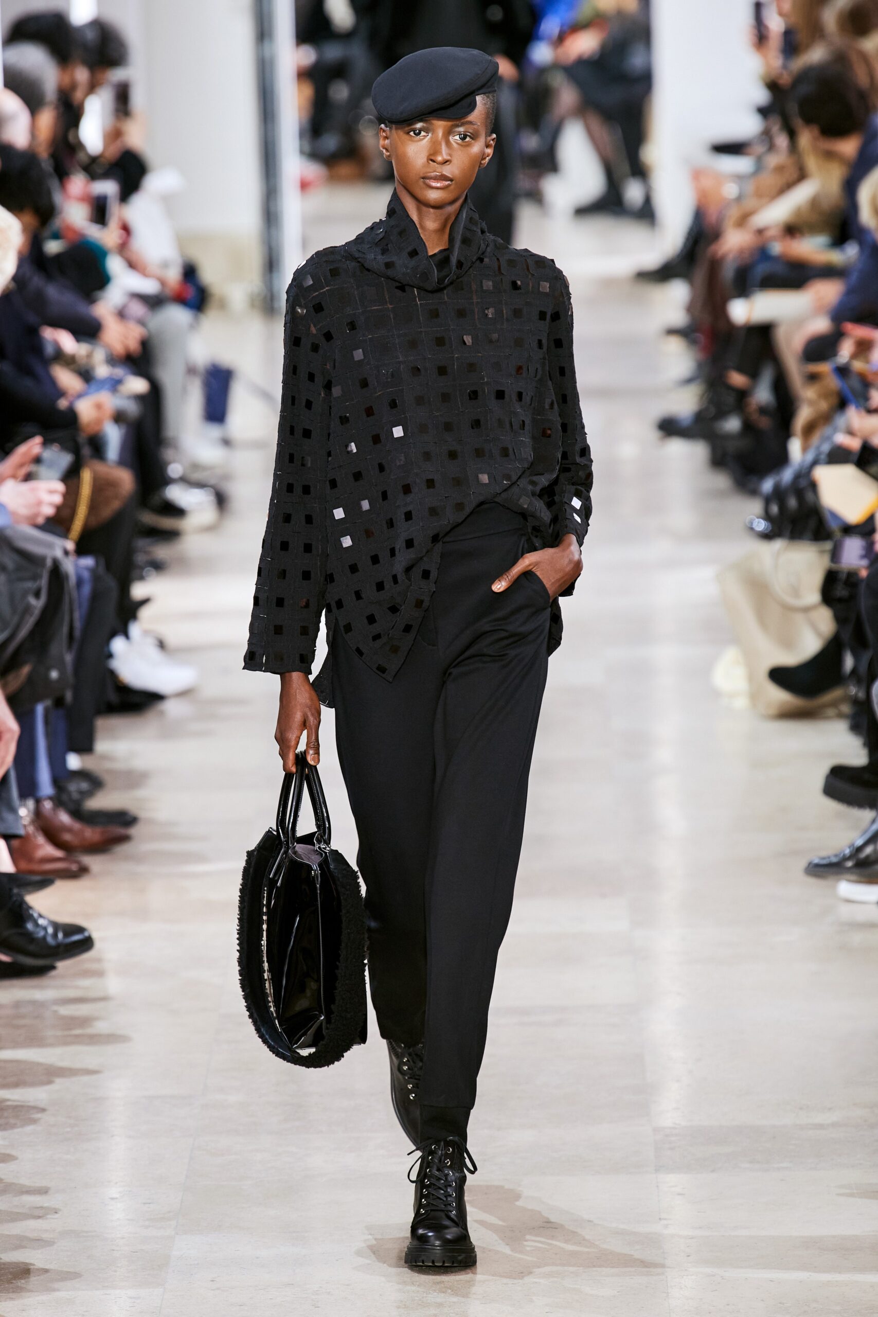 black zippered bag