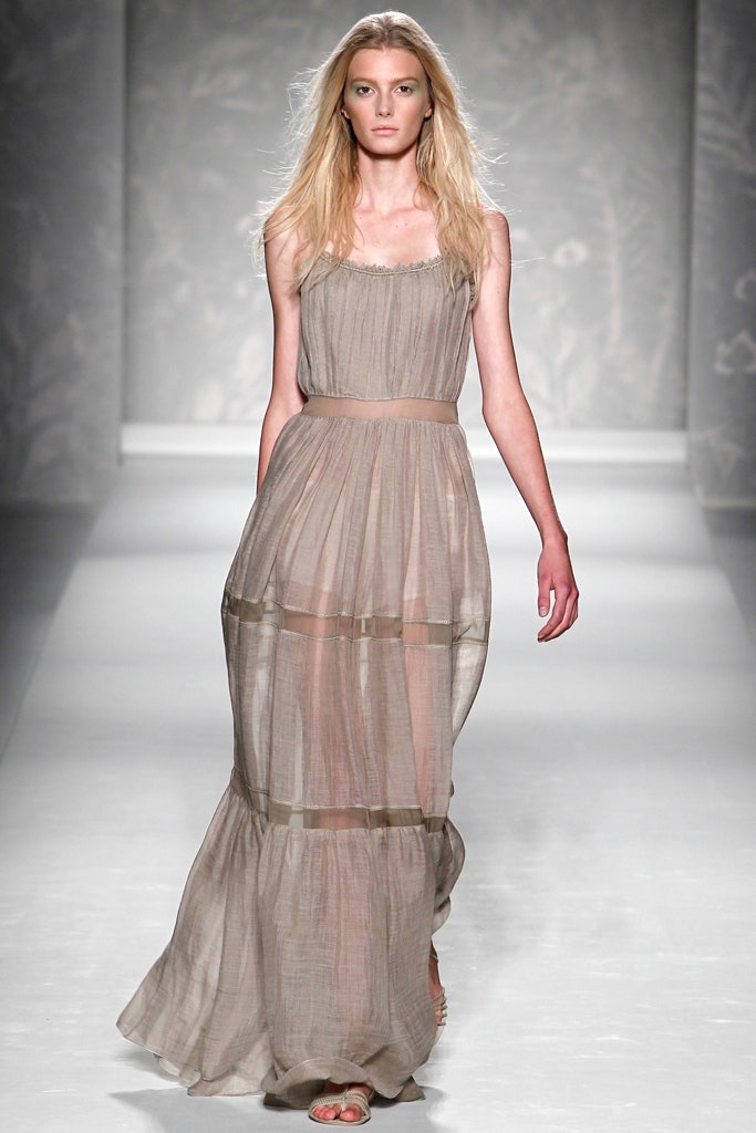 beige silk sleeveless maxi dress