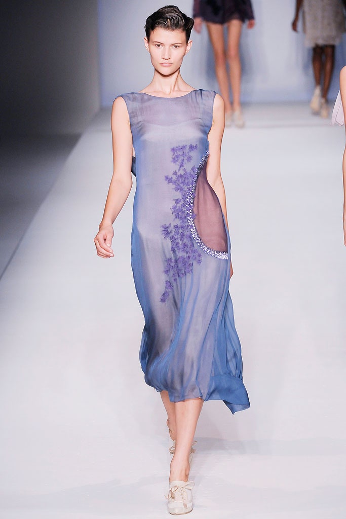 blue silk sleeveless dress