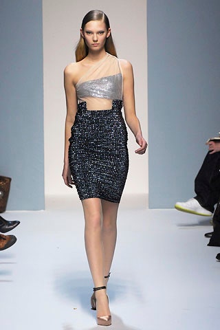 silver and black sequined mini dress
