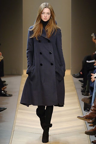 blue wool relaxed coat