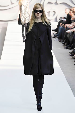 black silk cape and dress