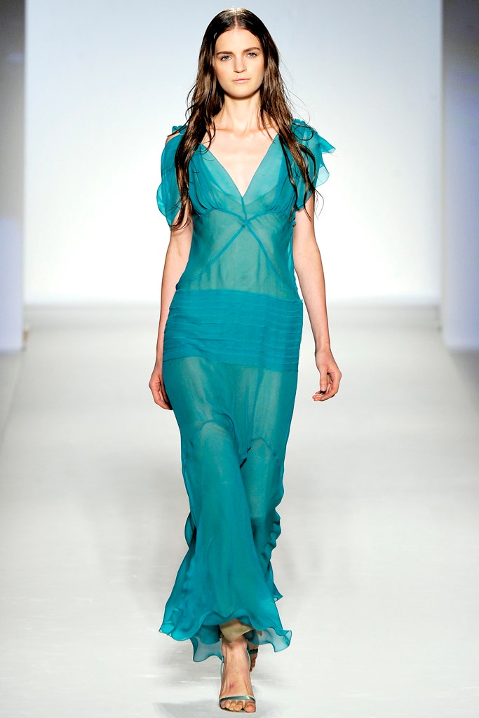 teal chiffon sleeveless dress
