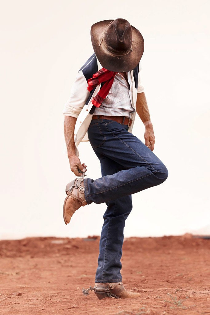 western style outfit with denim