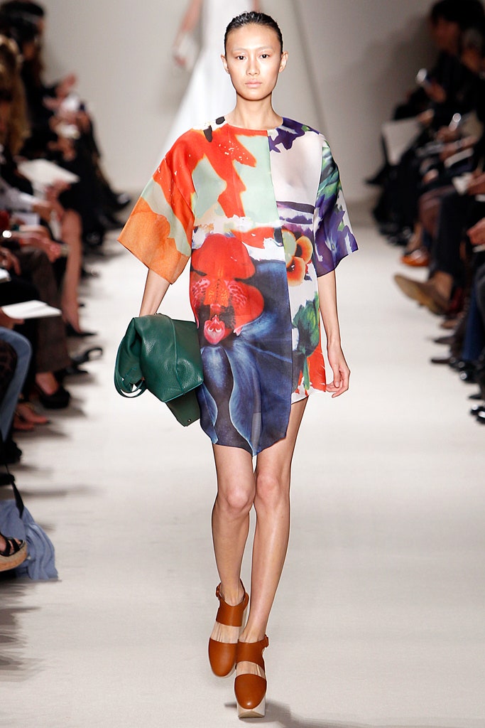 multi-colored silk relaxed dress