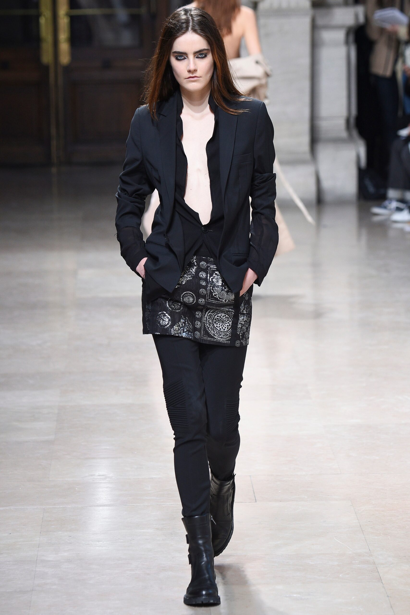 black tailored blazer with shorts