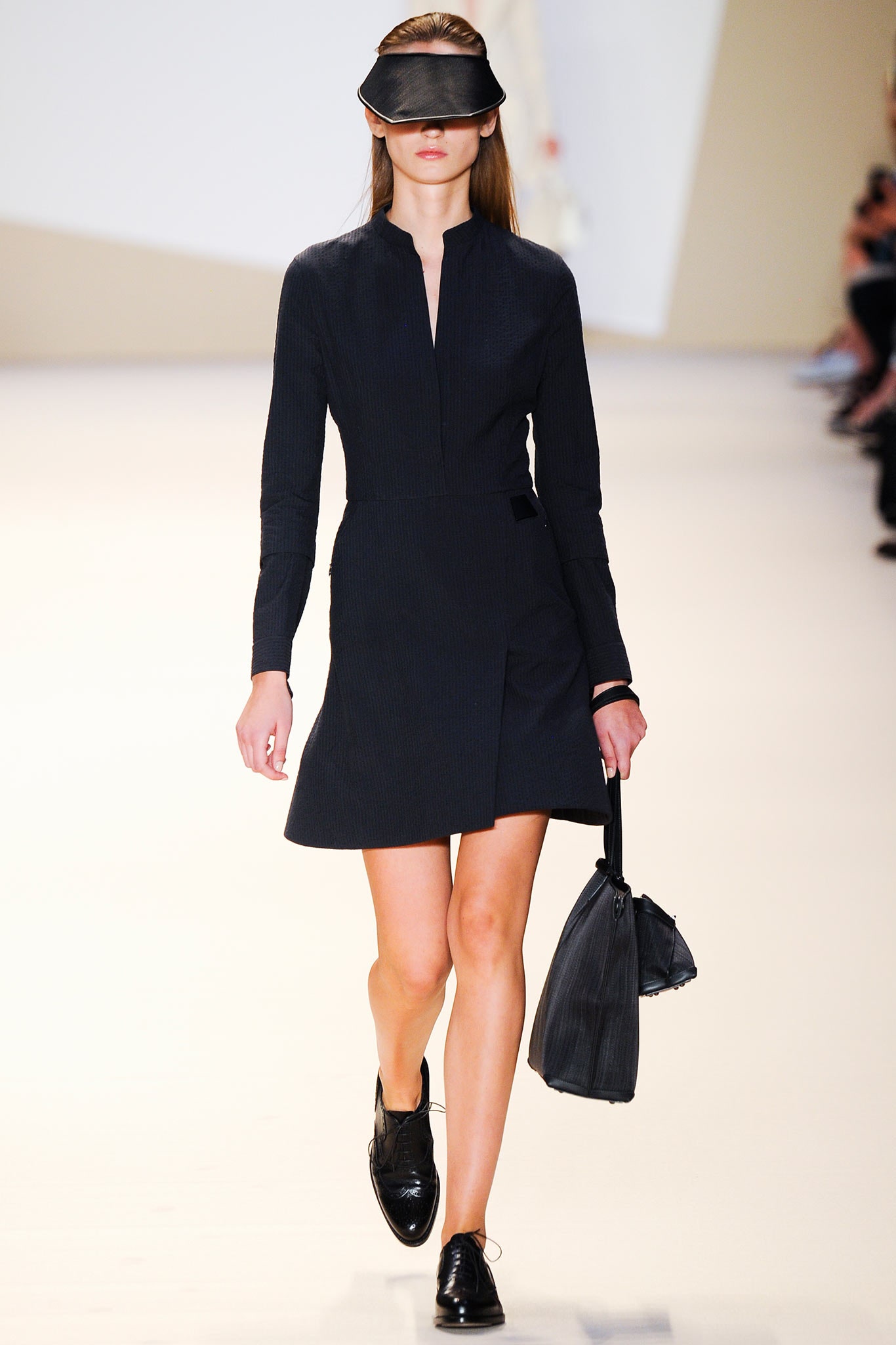 black fitted mini dress