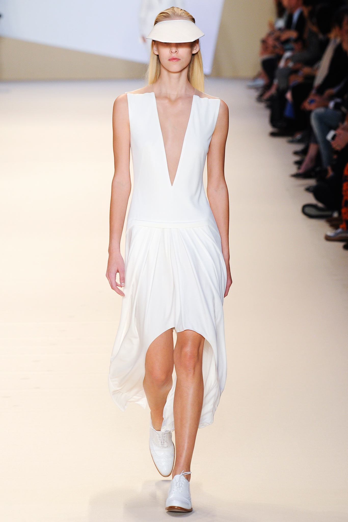white silk midi dress with sneakers