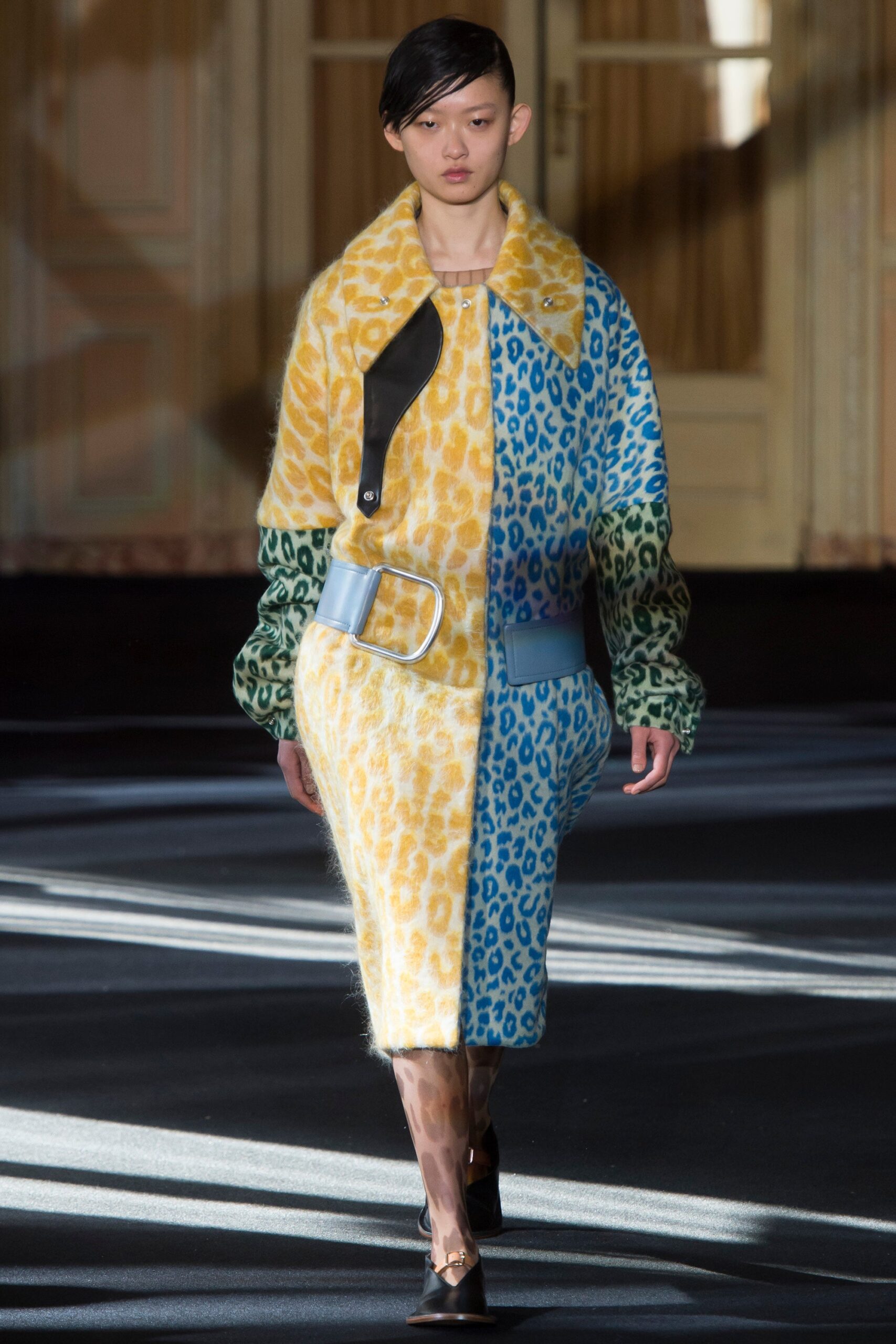 colorful printed midi dress