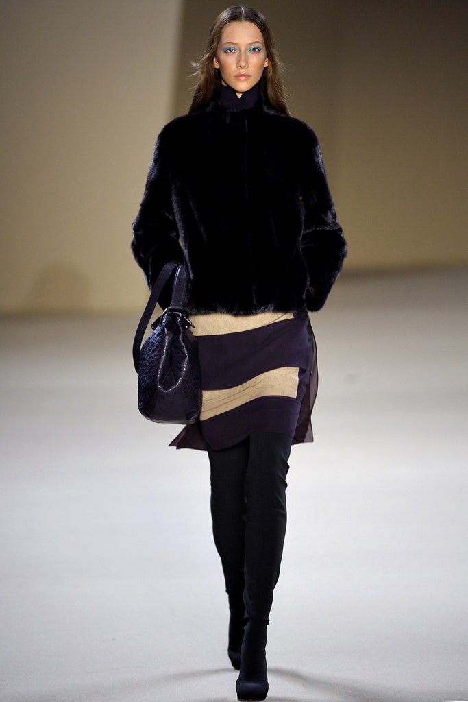 purple asymmetric fitted skirt