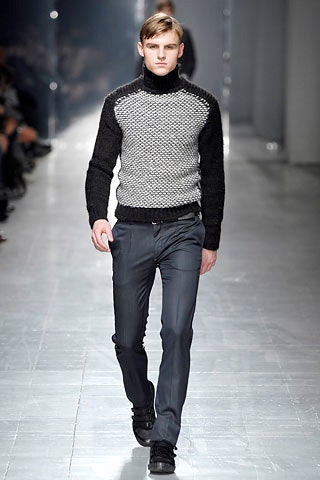 fitted black gray sweater and pants