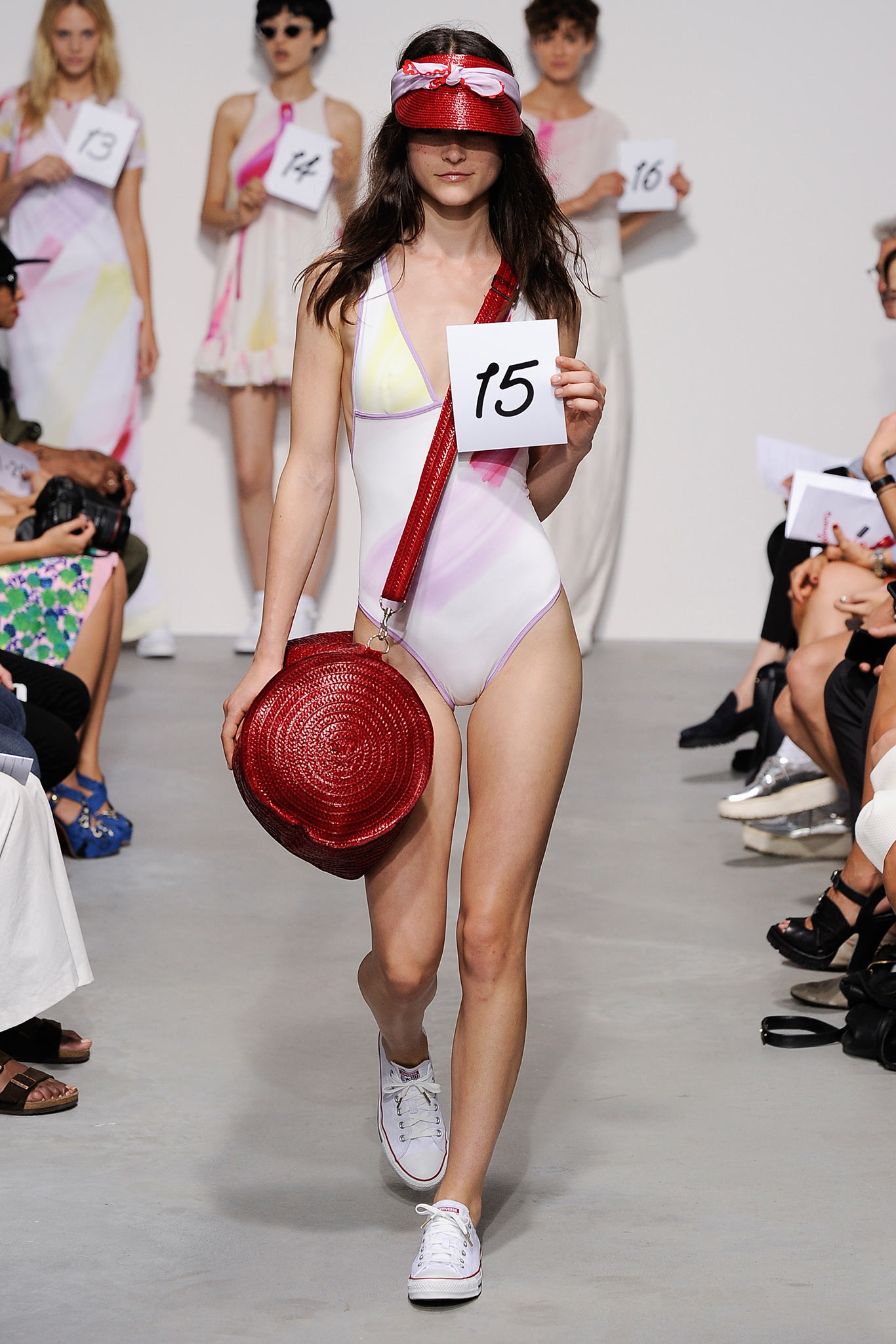colorful neoprene swimsuit with accessories