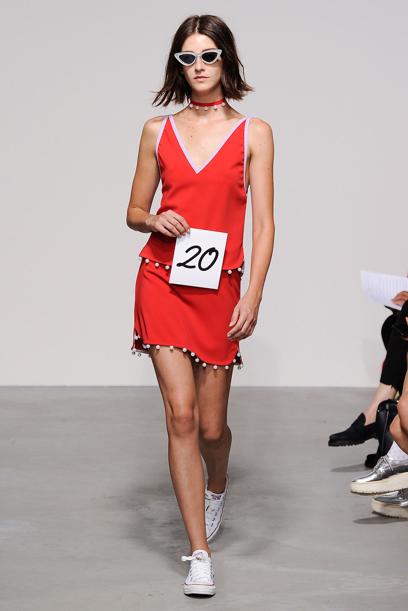 red fitted mini dress