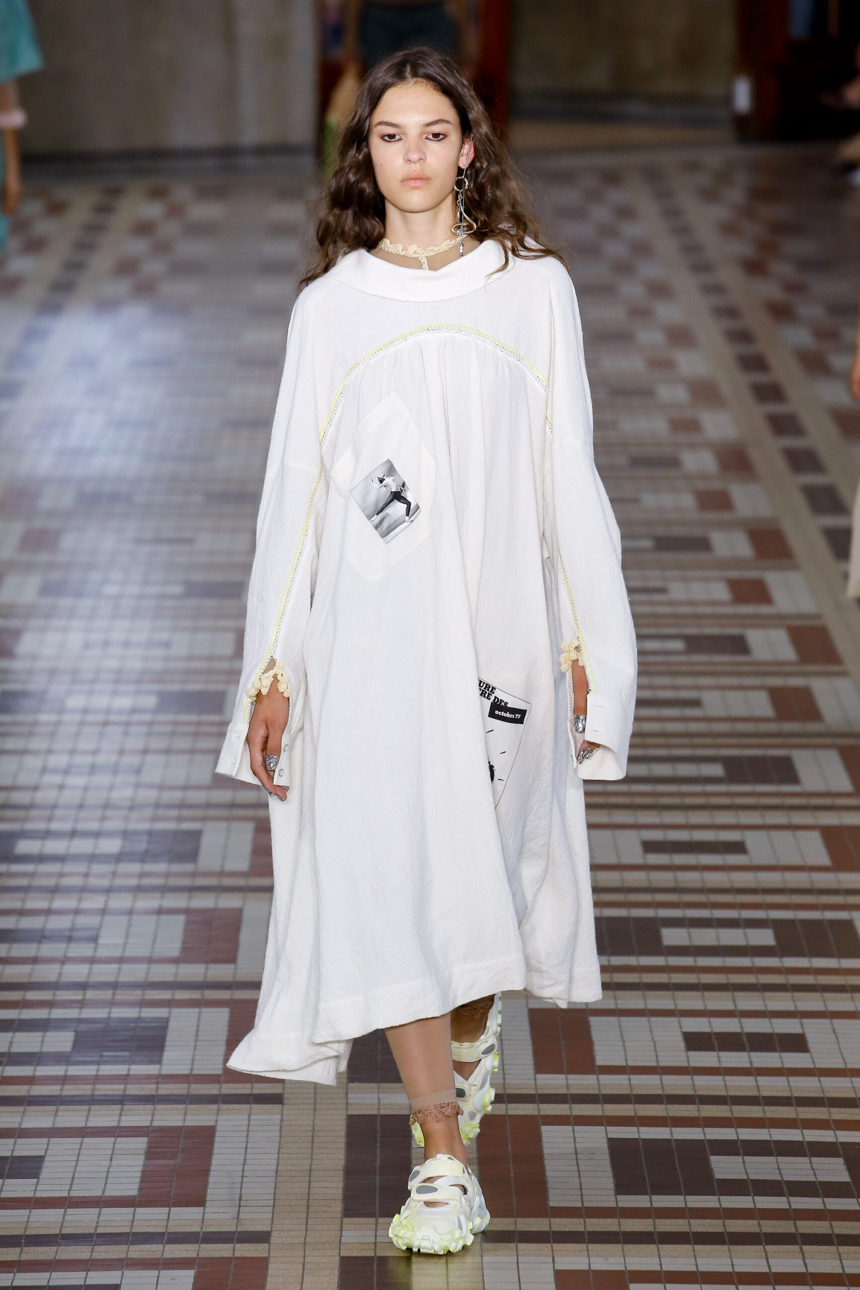 oversized white cotton dress