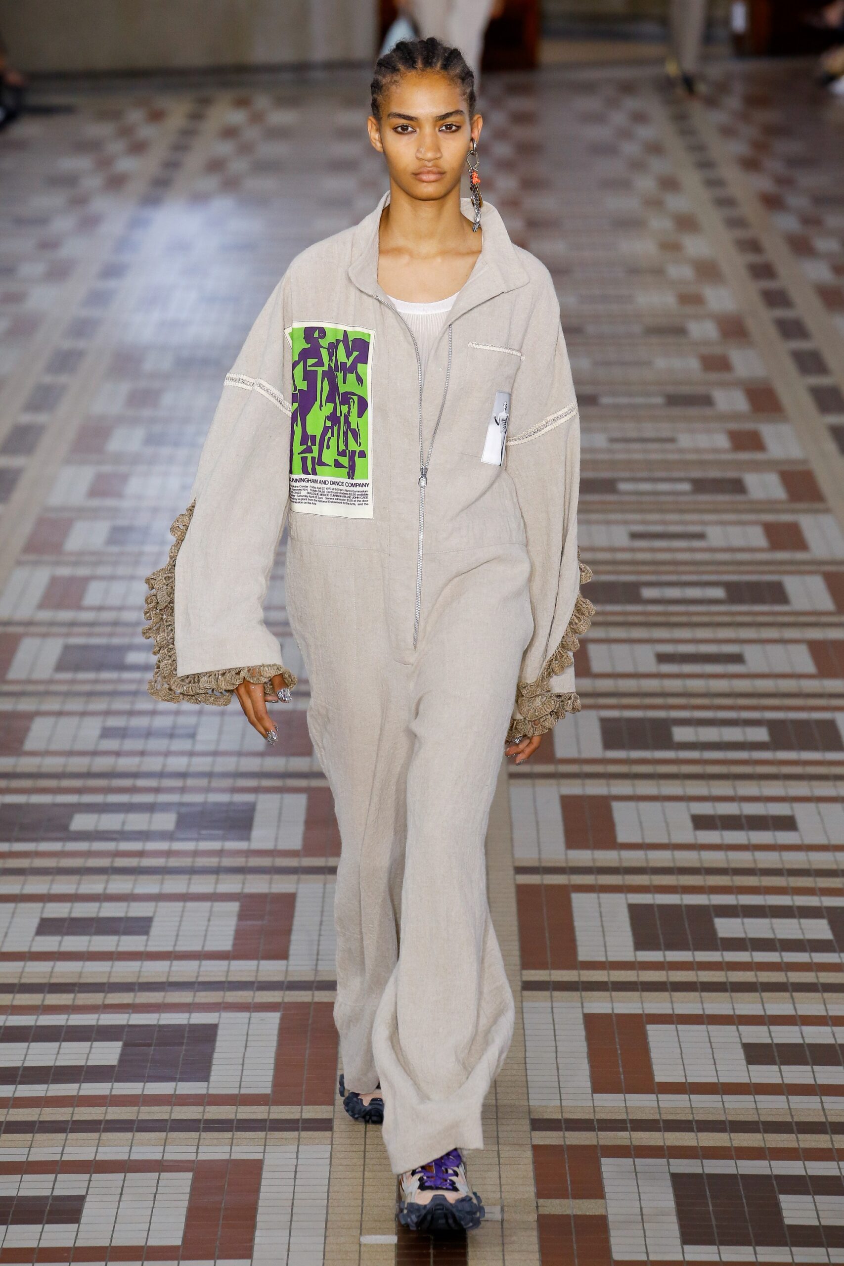 beige relaxed cotton jumpsuit
