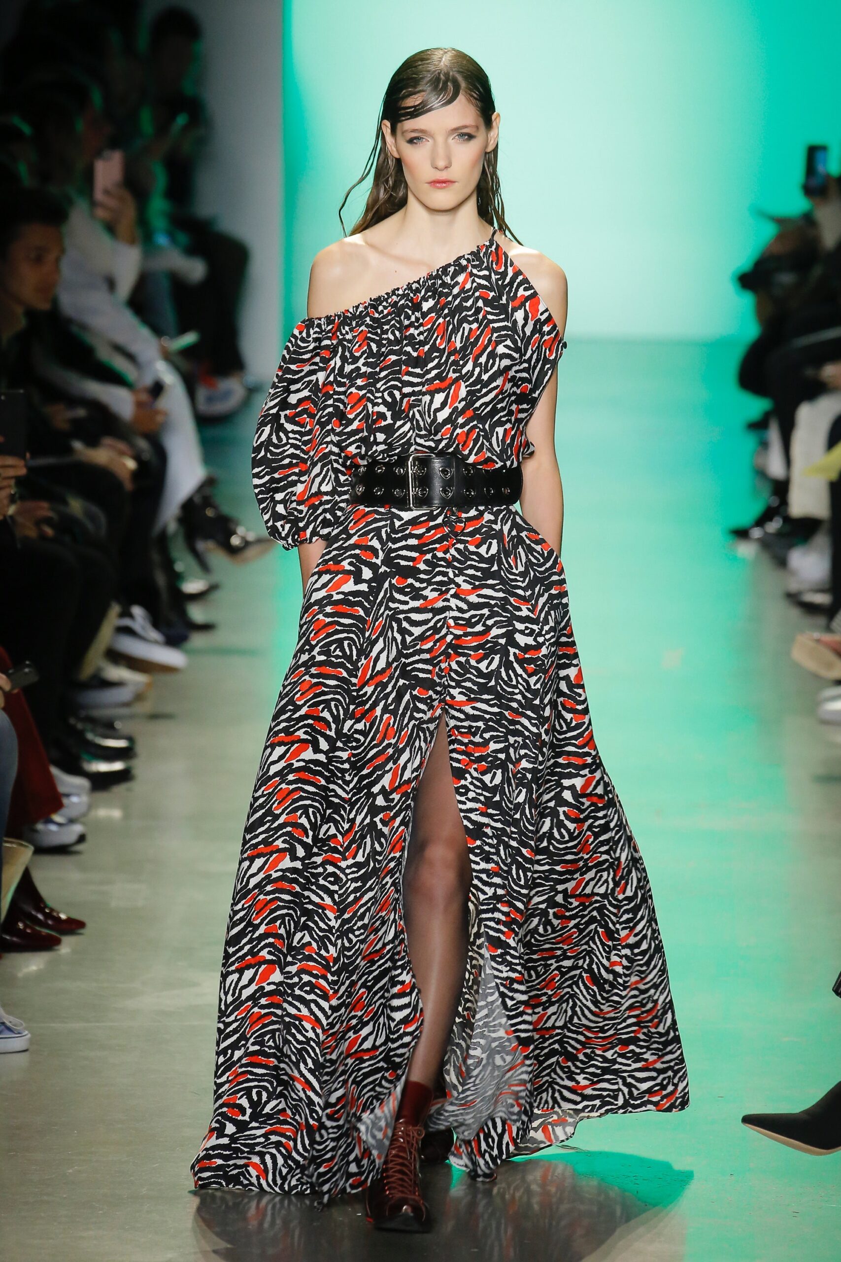 off-shoulder maxi dress