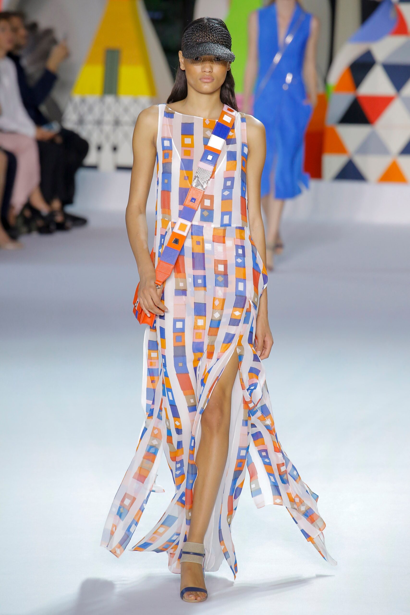 printed flowing maxi dress
