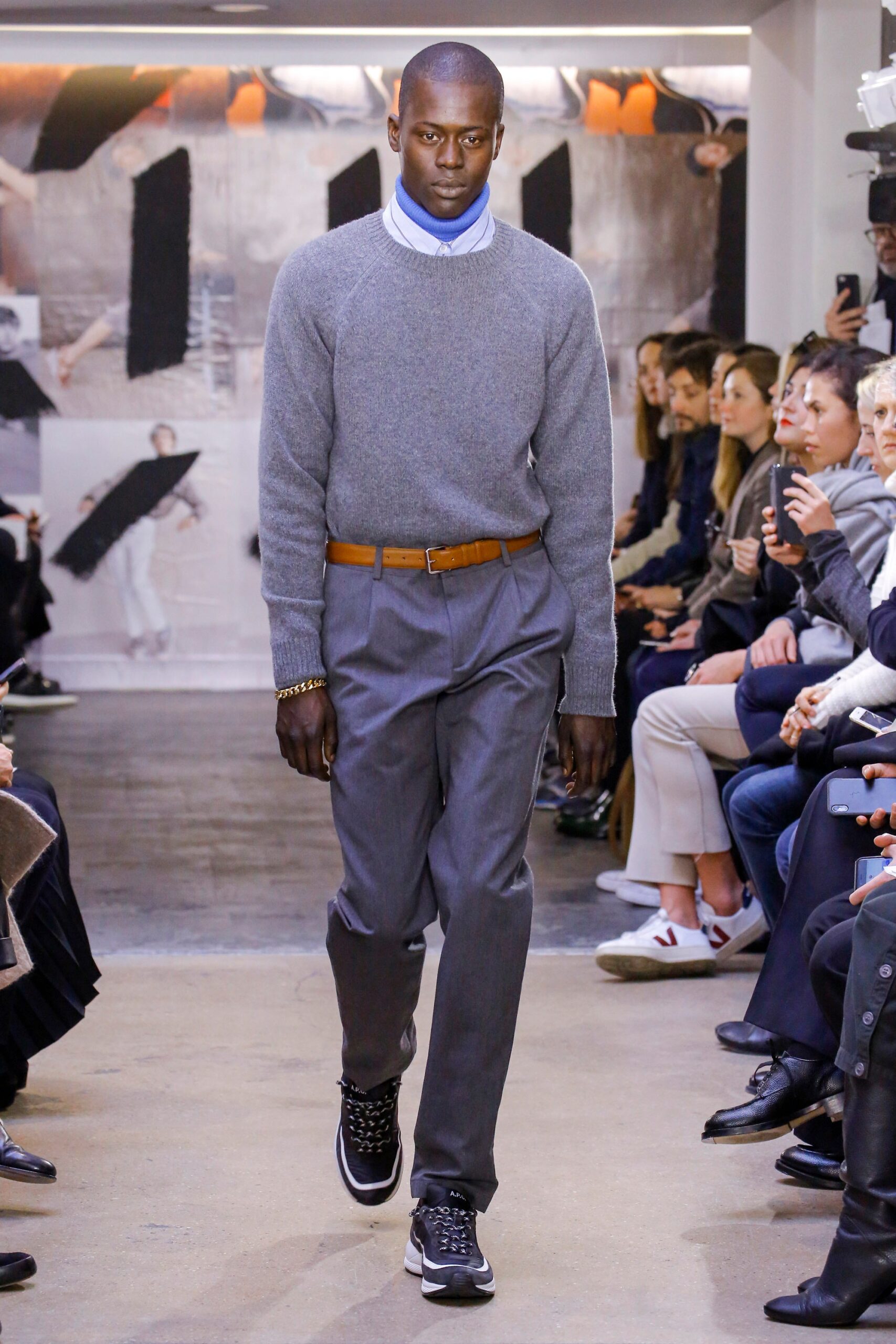 brown leather belt