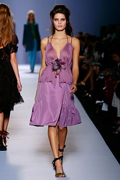 purple silk sleeveless dress