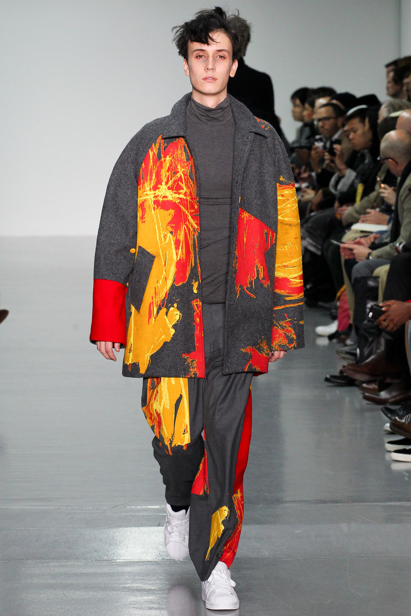 oversized printed jacket and pants