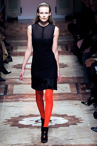 orange cotton fitted leggings