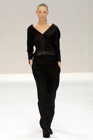 black silk relaxed straight-leg pants