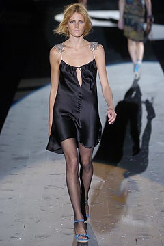 black silk sleeveless dress