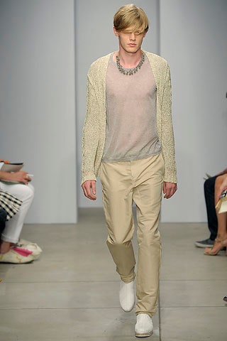 beige cardigan gray shirt beige pants