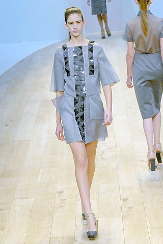 gray silk fitted mini dress