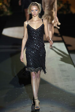 black silk sleeveless dress