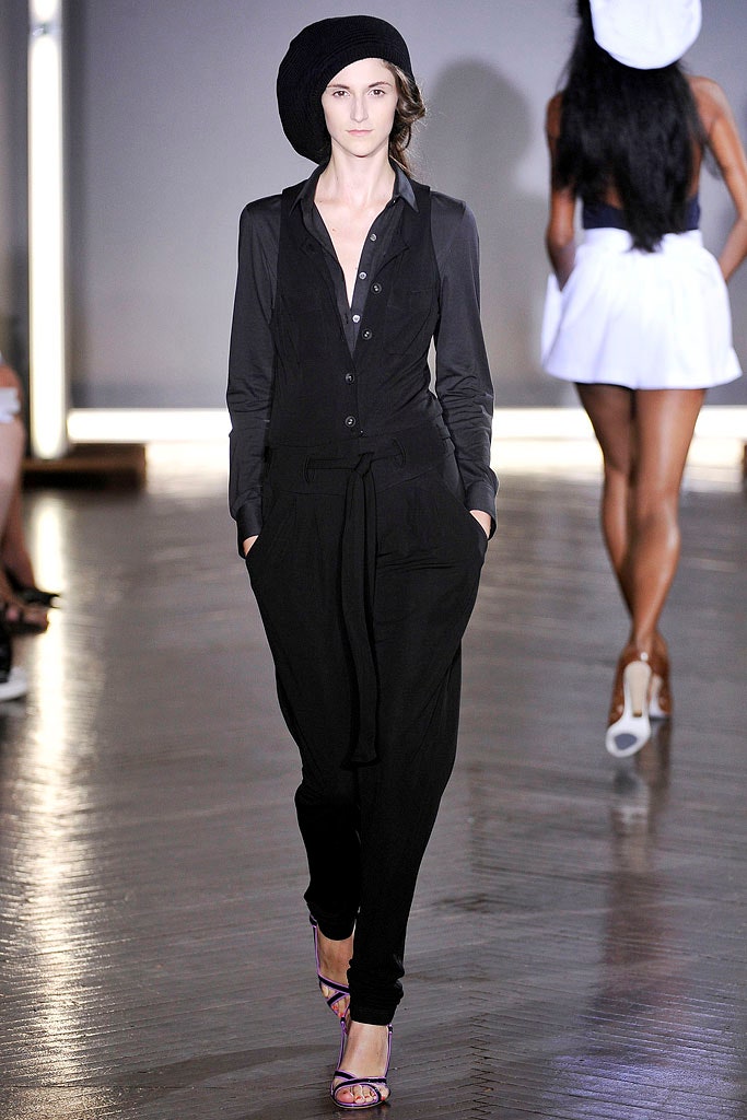 black relaxed cotton jumpsuit