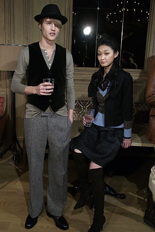 black velvet vest with gray shirt