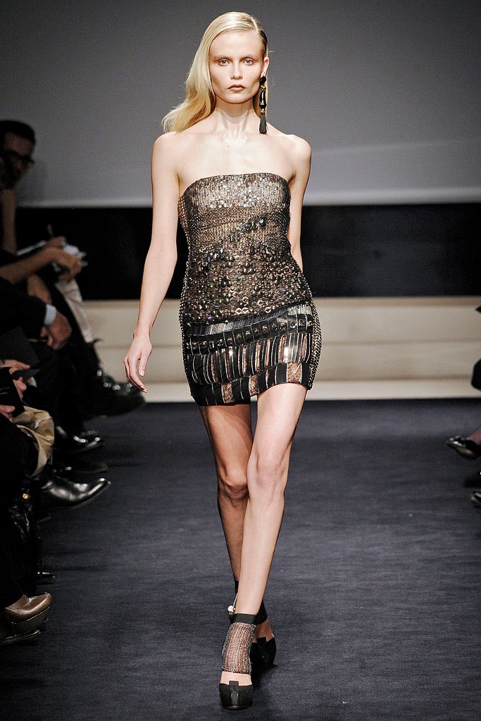 black and gold sequined mini dress